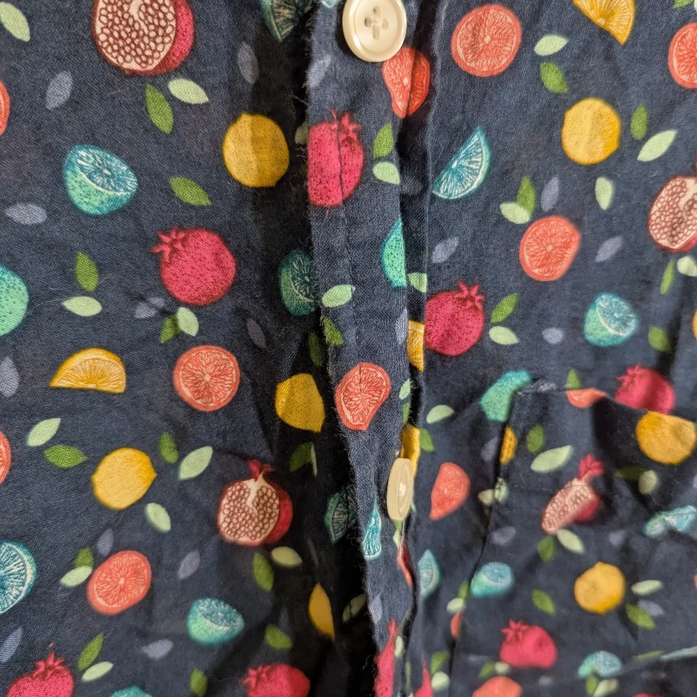 Abercrombie & Fitch Men's Navy Patterned Shirt - Picture 5 of 8